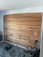 Mooie houten achterwand van Douglas hout, Ophalen, 25 tot 50 mm, Zo goed als nieuw, 250 tot 300 cm