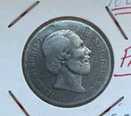 Zilveren 1 gulden 1865 Willem lll, 1 gulden, Koning Willem III, Zilver, Ophalen of Verzenden