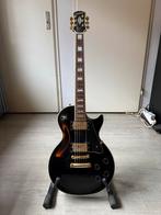 Epiphone Les Paul (Made in Korea) Zwart/Goud + Tas&Standaard, Muziek en Instrumenten, Ophalen, Gebruikt, Solid body, Epiphone