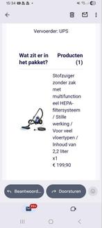 Hepa stofzuiger model 620 tisoutec, Stofzuiger, Nieuw, Ophalen of Verzenden, Minder dan 1200 watt