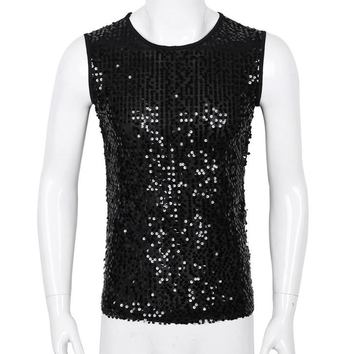 Zwart heren glitter hemd mannen shirt top festival glimmend, Kleding | Heren, Carnavalskleding en Feestkleding, Nieuw, Kleding