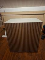 IKEA Besta kast – houtlook deur & witte kast, Huis en Inrichting, Ophalen, Overige materialen, Met deur(en), Nieuw