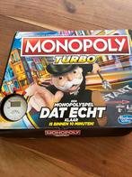 Monopoly Turbo - Bordspel, Hobby en Vrije tijd, Gezelschapsspellen | Bordspellen, Drie of vier spelers, Ophalen of Verzenden, Zo goed als nieuw