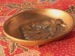 Mooi antiek muntenschaaltje uit Engeland met twee jongens., Antiek en Kunst, Ophalen of Verzenden, Brons
