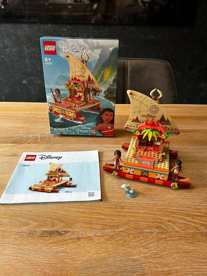 Lego Disney 43210 Vaianas boot, Kinderen en Baby's, Speelgoed | Duplo en Lego, Zo goed als nieuw, Lego, Complete set, Ophalen