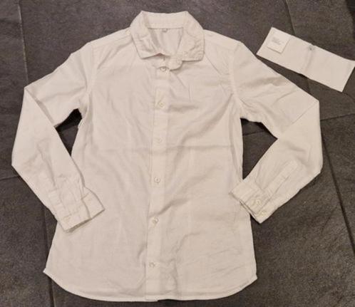 ZGAN wit overhemd - bloesje lange mouw, merk Gymp, 146, Kinderen en Baby's, Kinderkleding | Maat 146, Zo goed als nieuw, Jongen