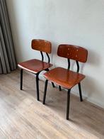 Vintage schoolstoeltjes voor kinderen - 2 stuks, Huis en Inrichting, Stoelen, Ophalen, Gebruikt, Twee