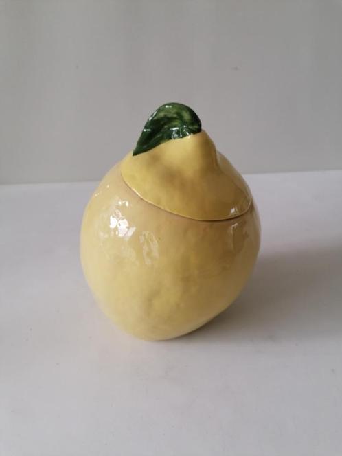vintage voorraad deksel pot in de vorm  van een citroen, Antiek en Kunst, Antiek | Servies los, Verzenden