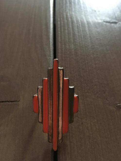Goudkleurige ring oranje maat 18 festival ibiza ringen goud, Sieraden, Tassen en Uiterlijk, Ringen, Zo goed als nieuw, Dame, 18 tot 19