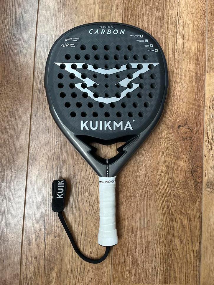 Kuikma Hybrid Carbon Padelracket, Sport en Fitness, Padel, Zo goed als nieuw, Padelracket, Ophalen of Verzenden