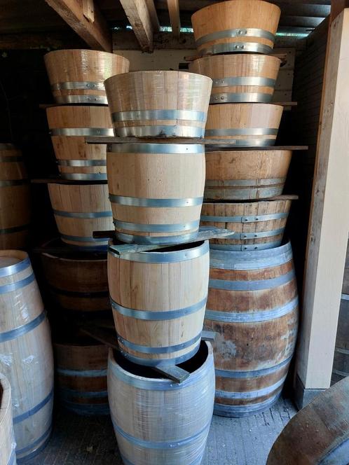vaas Pot bak ton kuip vat barrel  bassin nap schaal schotel, Tuin en Terras, Tuinvazen, Nieuw, Ophalen