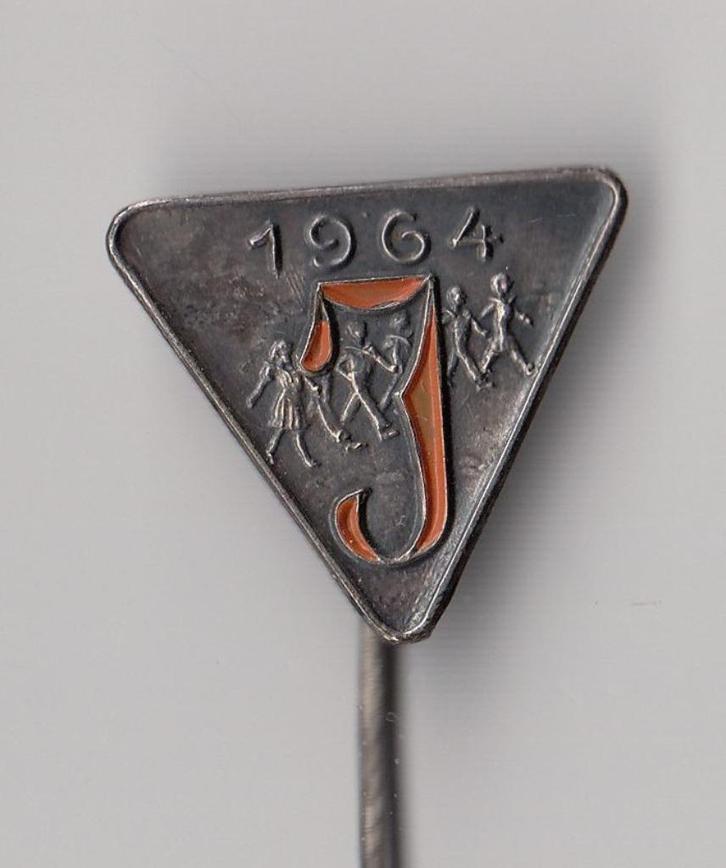 Juliana Wandeltocht 1964 speldje, Verzamelen, Speldjes, Pins en Buttons, Gebruikt, Speldje of Pin, Overige onderwerpen, Ophalen of Verzenden