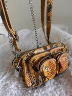 Nunoo handtasje slangenprint, Sieraden, Tassen en Uiterlijk, Tassen | Damestassen, Verzenden, Gebruikt, Zwart, Handtas