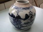 Antiek Chinese Gemberpot  Blauw / Wit, Antiek en Kunst, Ophalen of Verzenden