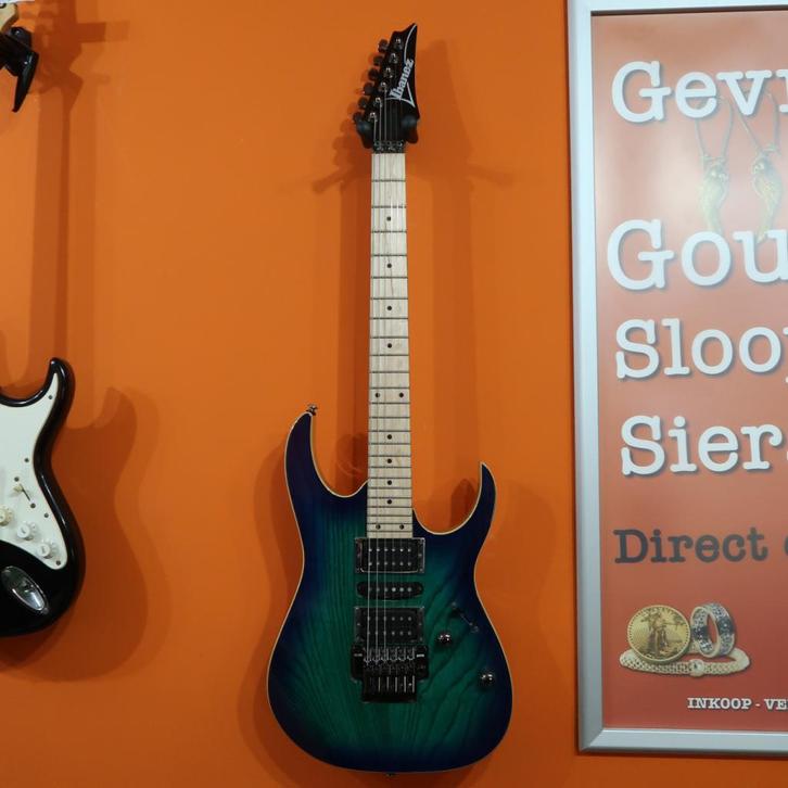 Ibanez RG370AHMZ BMT Standard Blue Moon Burst | Nette Staat, Muziek en Instrumenten, Snaarinstrumenten | Gitaren | Elektrisch