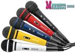 Microfoon dynamisch set van 5 stuks met XLR kabel, Colors, Overige typen, Nieuw, Fenton, Info@marbeco.nl