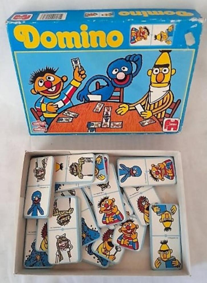 Domino - spel Sesamstraat, Kinderen en Baby's, Speelgoed | Educatief en Creatief, Gebruikt, Ophalen of Verzenden