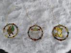 3 oude kerstbal hangers, Ophalen, Gebruikt