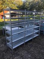 aluminum koelcel/keuken/horeca/bak stelling m veel legborden, Huis en Inrichting, Kasten | Stellingkasten, Ophalen, Gebruikt