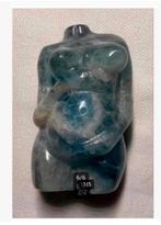 Edelsteen body, Fluoriet, zwanger, blauw groen 6 cm, Nieuw, Ophalen of Verzenden