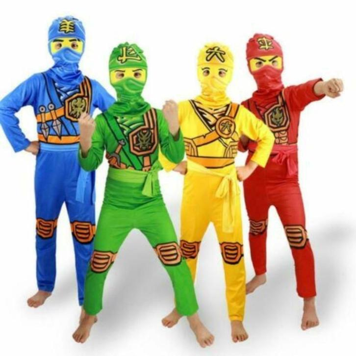 SINT KADO verkleed Ninjago pak kostuum div. kleuren en maten, Kinderen en Baby's, Carnavalskleding en Verkleedspullen, Nieuw, Meisje