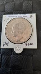 2 1/2 GULDEN 1938 GROF HAAR KAVEL NR 42, Verzenden, Koningin Wilhelmina, 2½ gulden, Zilver