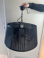 Hanglamp kroonluchter met zwarte organza kap, Huis en Inrichting, Lampen | Hanglampen, Ophalen