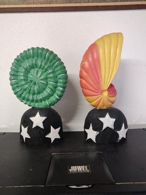 2 houten schelp sculpturen Anna efverlund, Antiek en Kunst, Kunst | Designobjecten, Ophalen of Verzenden