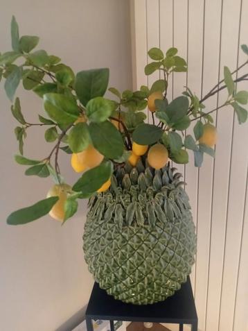 XXL Ananas Vaas Groen - Nieuwstaat beschikbaar voor biedingen