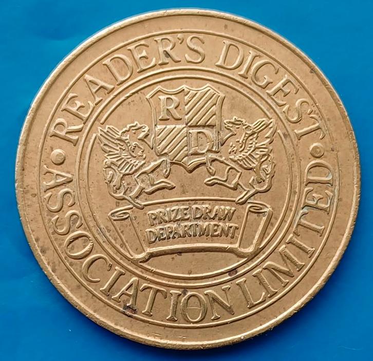 Reader's Digest Association Limited (rond), Postzegels en Munten, Penningen en Medailles, Overige materialen, Buitenland, Verzenden