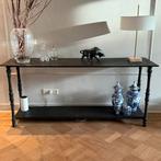 Unieke Stalen Sidetable, Huis en Inrichting, Tafels | Sidetables, Ophalen, 100 tot 150 cm, Industrial, 25 tot 50 cm