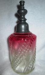 Antieke Baccarat Rose Tiente Amberina parfumfles cadmiumglas, Antiek en Kunst, Ophalen