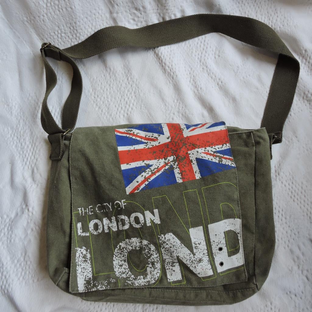 Tas groen stof Robin Ruth schoudertas Londen, Sieraden, Tassen en Uiterlijk, Tassen | Schoudertassen, Ophalen of Verzenden, Zo goed als nieuw