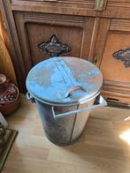 Oude zinken vuilnisemmer Bussum, Antiek en Kunst, Ophalen of Verzenden