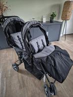 Tweeling wandelwagen....zwart, grijs, Ophalen, Zo goed als nieuw, Kinderwagen of Buggy