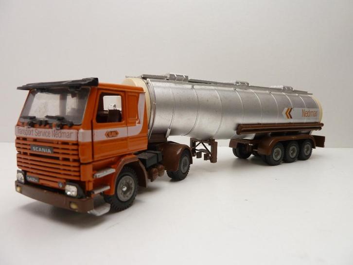 Scania 142-v8  ''  nedmar ''   Tekno, Hobby en Vrije tijd, Modelauto's | 1:50, Gebruikt, Bus of Vrachtwagen, Tekno, Ophalen of Verzenden
