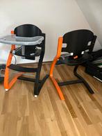 Twee (ling) kinderstoelen. Stoere kleuren!, Ophalen of Verzenden, Zo goed als nieuw, Meegroeistoel