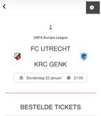 Fc utrecht- krc genk, Eén persoon