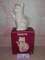 Porselijnen kat theepot Crowning Touchcollectie Royal Delft, Gebruikt, Verzenden, Overige typen, Overige stijlen