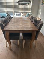 TeakHouten eettafel, Ophalen, Teakhout, 200 cm of meer, 50 tot 100 cm