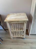Ikea Bekvam roltafel (keukentrolley) + gratis houten krat, Huis en Inrichting, Keuken | Keukenelementen, Ophalen, 50 tot 100 cm