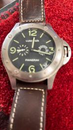 Panerai Luminor wijzerplaat zwart bruime band net horloge, Sieraden, Tassen en Uiterlijk, Horloges | Heren, Overige merken, Leer