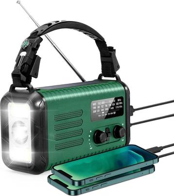Noodradio - 180 U Batterij - Zwengel - Zonnepaneel -20000mAh beschikbaar voor biedingen