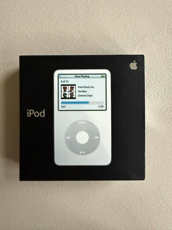 Apple iPod Classic 60GB Wit - Zeldzaam!, Audio, Tv en Foto, Mp3-spelers | Apple iPod, Gebruikt, Classic, 40 GB en meer, Zilver