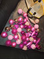 Te koop roze kerstballen plastic, Diversen, Kerst, Ophalen of Verzenden, Nieuw