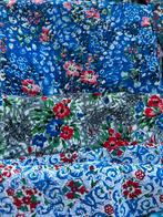 Vintage folklore stoffen 7/8 meter 5/6 motieven, Hobby en Vrije tijd, Stoffen en Lappen, Blauw, 120 cm of meer, Ophalen of Verzenden