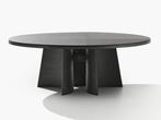 Poliform “Kensington” 160cm round absolute showroomconditie, Eikenhout, 150 tot 200 cm, Rond, Ophalen of Verzenden