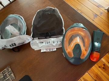 snorkel maskers 2x mt s m beschikbaar voor biedingen
