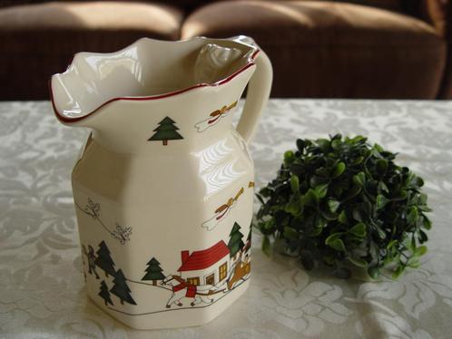 Masons mason christmas village waterkan fenton jug, Huis en Inrichting, Keuken | Servies, Zo goed als nieuw, Wedgwood, Aardewerk