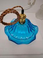 Turkooisblauwe Glazen Hanglampkap, Nieuw, Ophalen of Verzenden, Glas, Modern